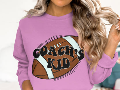 Coach's Kid Graphic Sweatshirt for Sports Fans