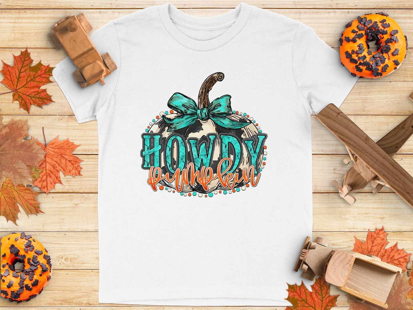 Howdy Pumpkin Fall Themed T-shirt for Autumn Season