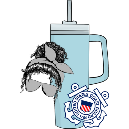 United States Coast Guard Hair Bun Tumbler product