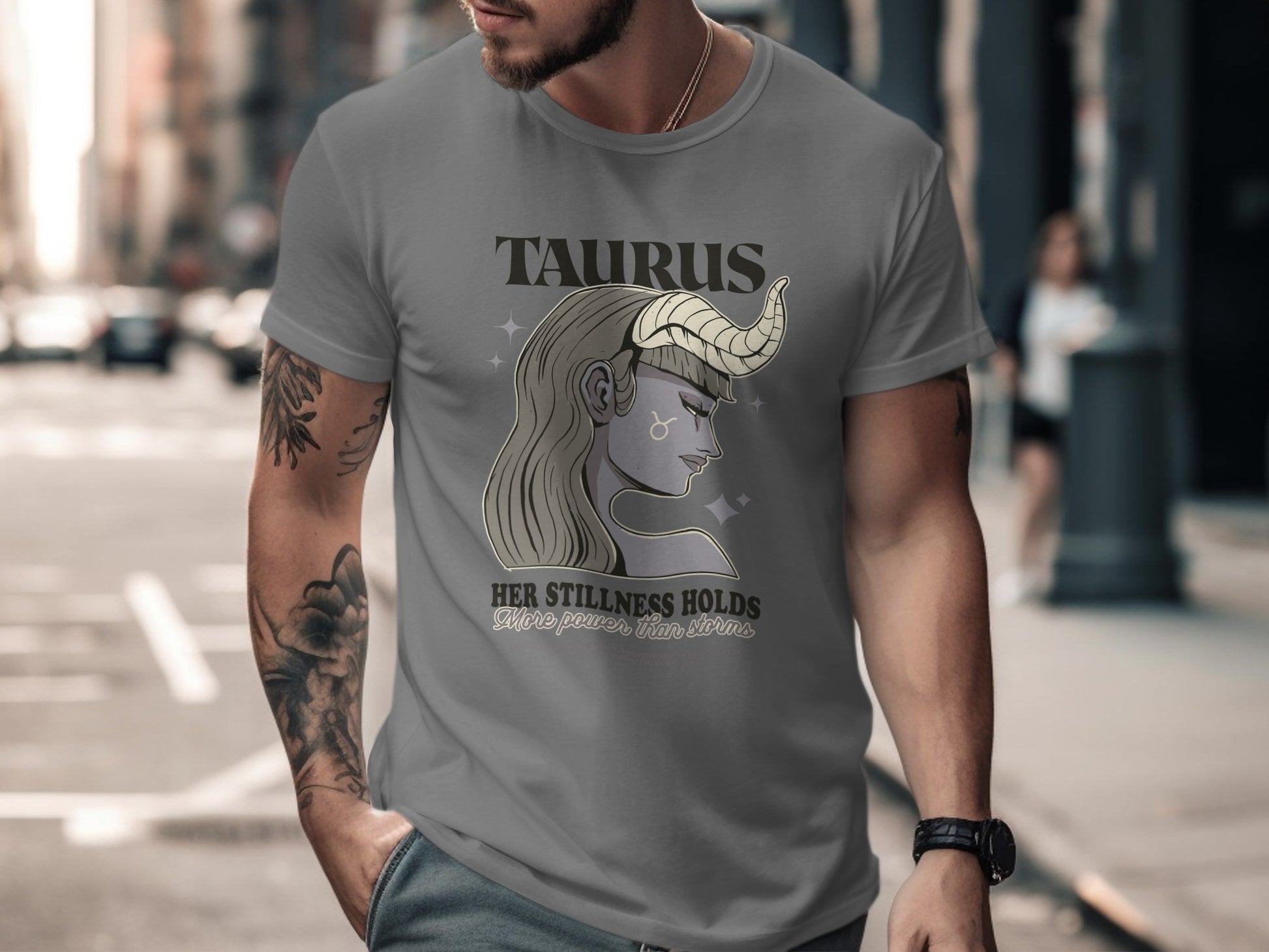 Taurus Her Stillness Holds Unisex Graphic Tee Product