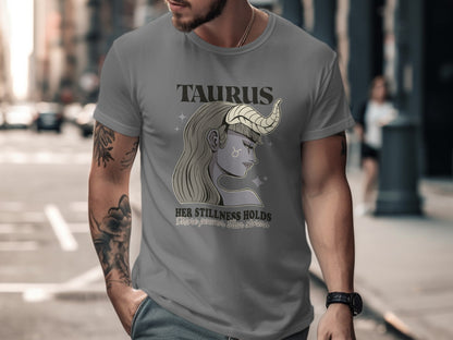 Taurus Her Stillness Holds Unisex Graphic Tee Product