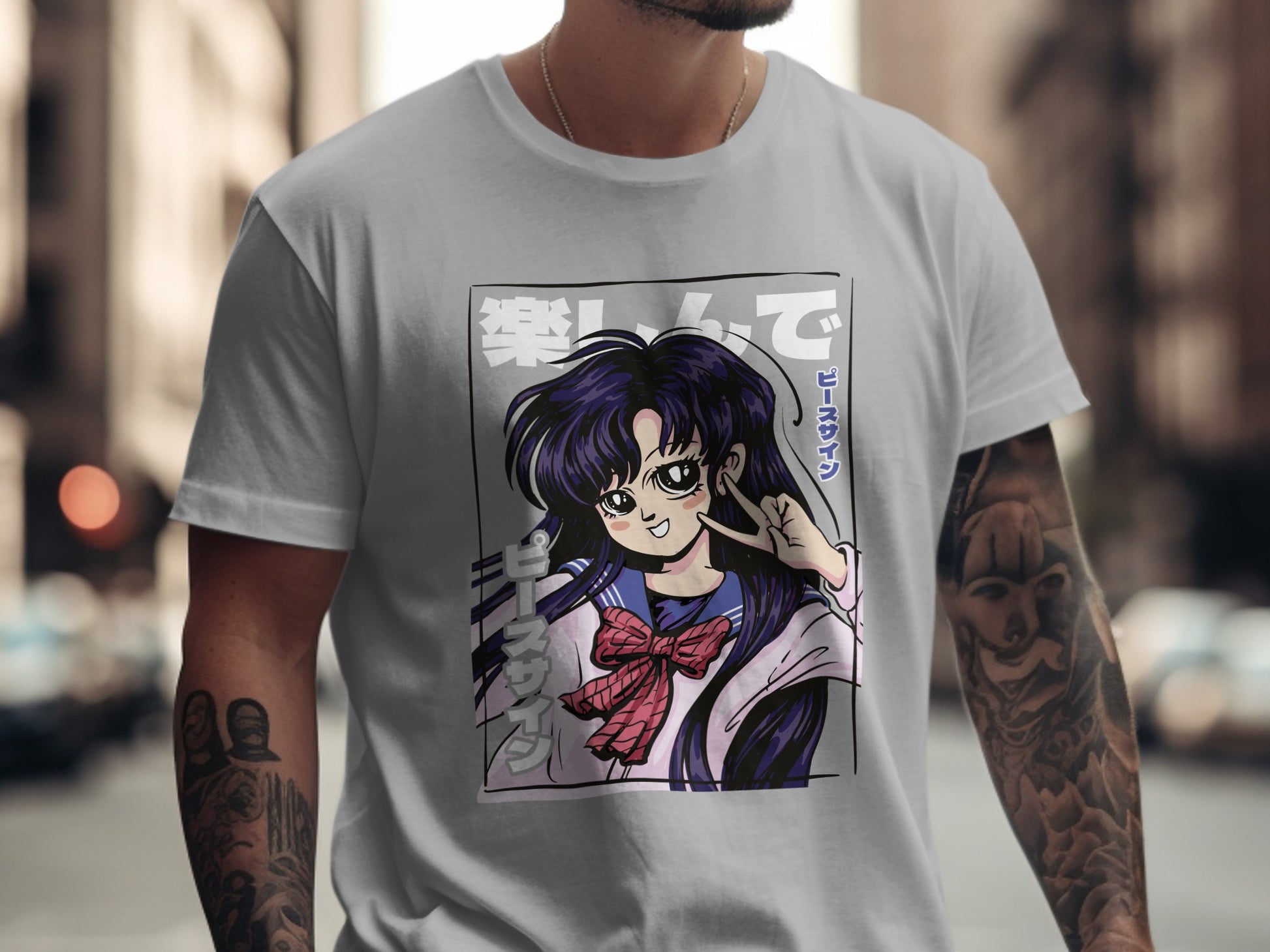 Anime Style T-Shirt Featuring Cool Character Design