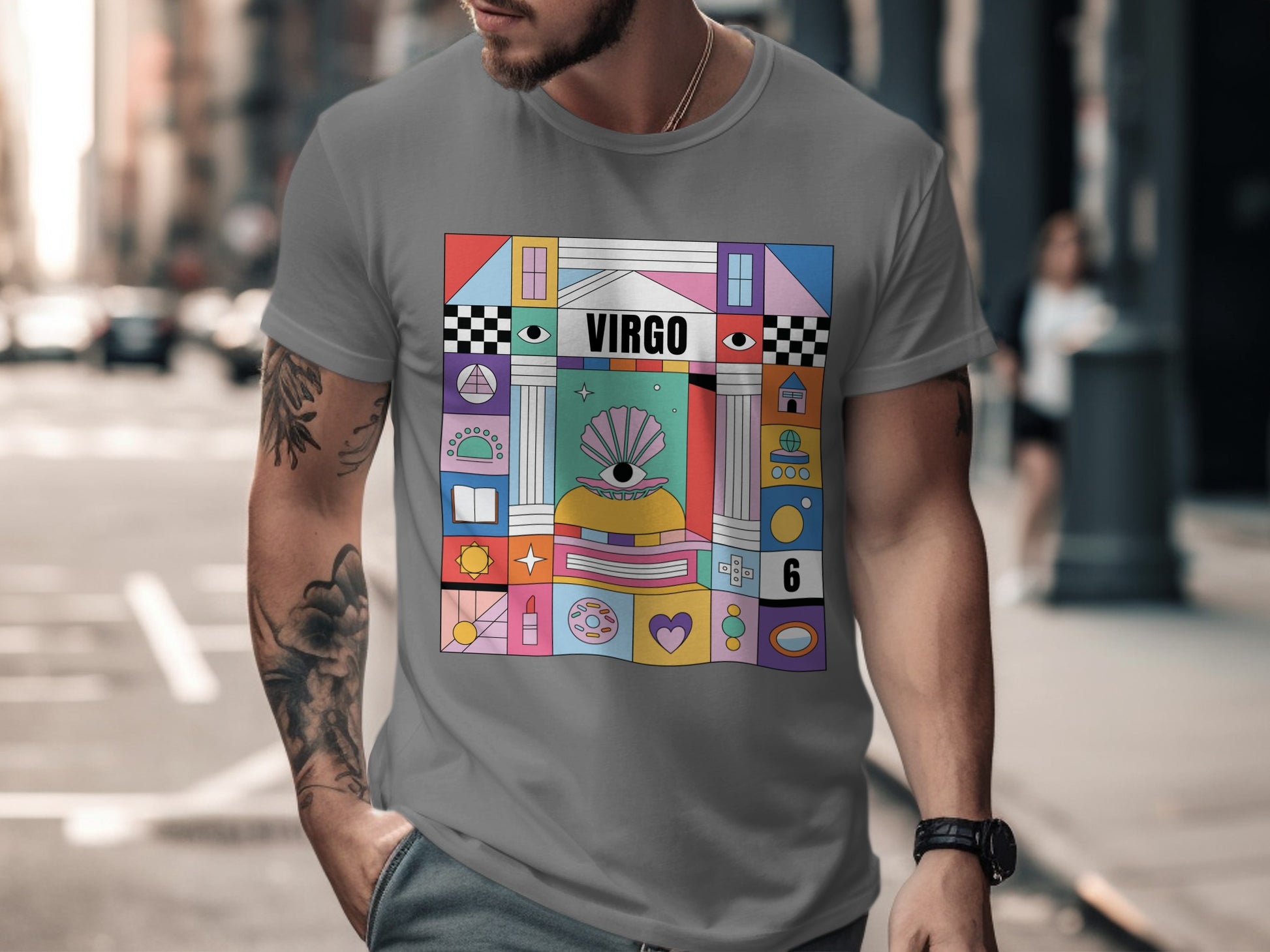 Virgo Zodiac Sign Graphic Tee-shirt