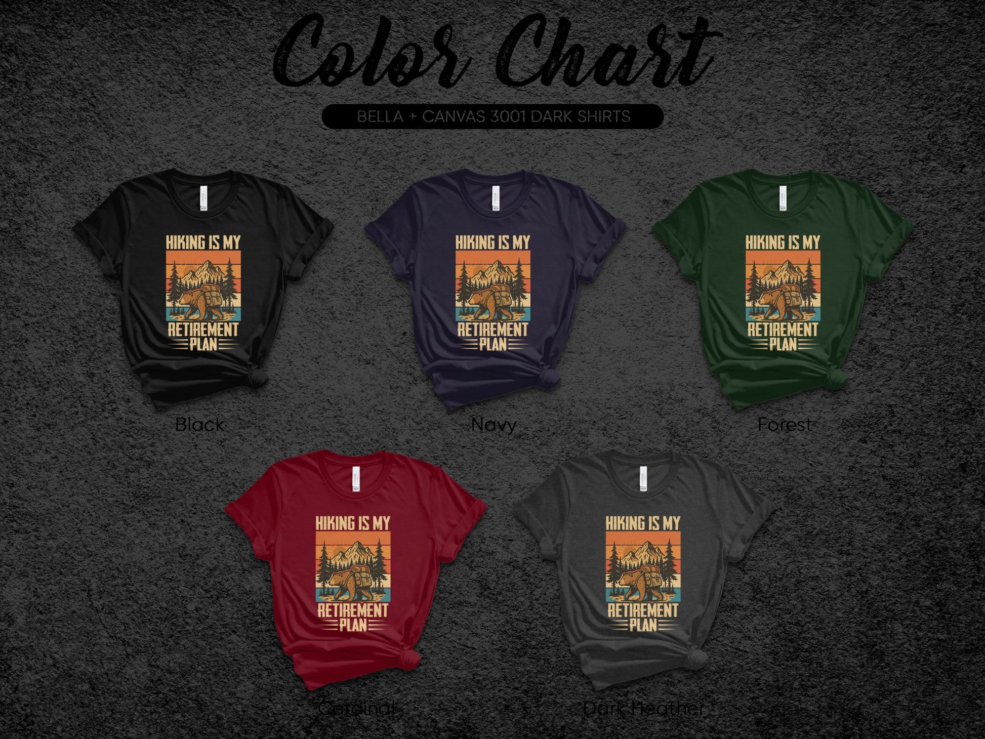 Hiking Is My Retirement Plan Graphic T-Shirt