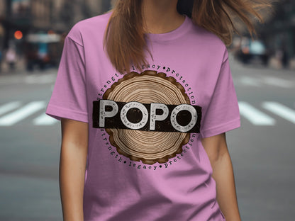 Graphic Purple POPO Short Sleeve T-Shirt Product