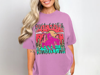 Dust Grit And Cowboy's Wit Graphic T-shirt