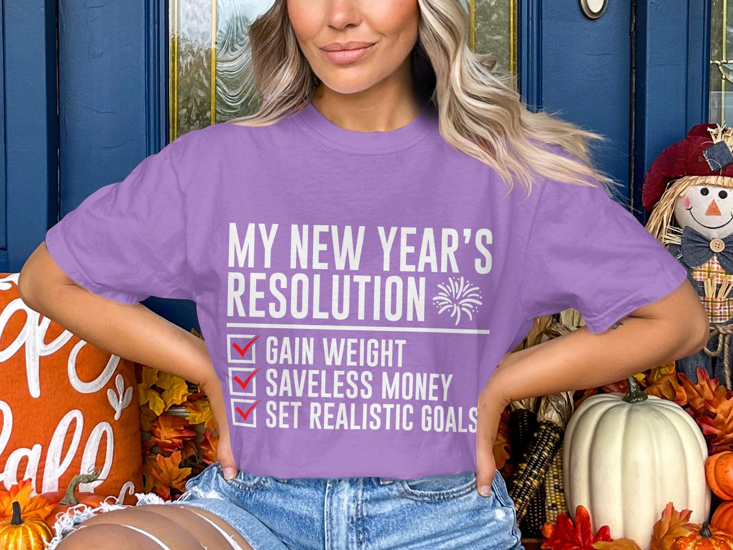 My New Year's Resolution Funny Goals Shirt