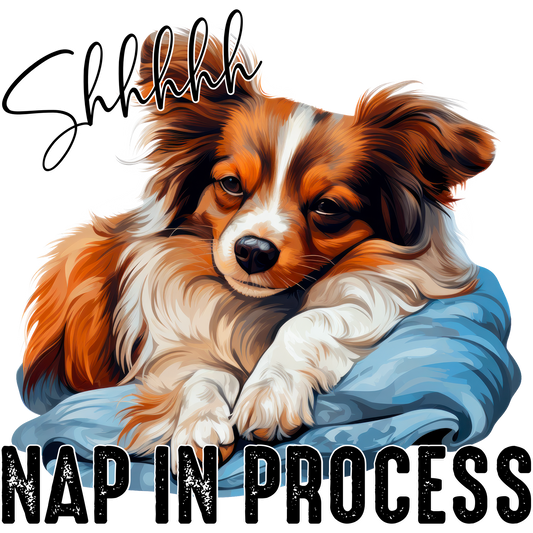 Shhhhh Nap In Process Adorable Dog Sleeping Design
