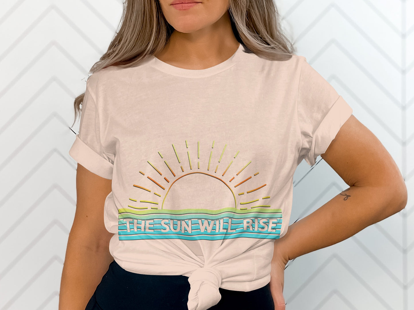 The Sun Will Rise Graphic Tee Inspirational Shirt