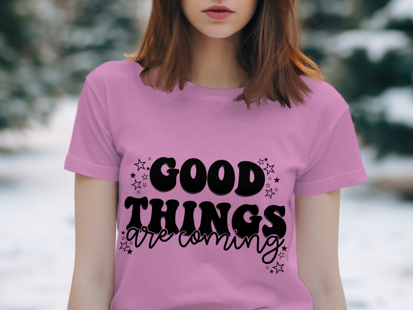Good Things Are Coming Printed T-shirt