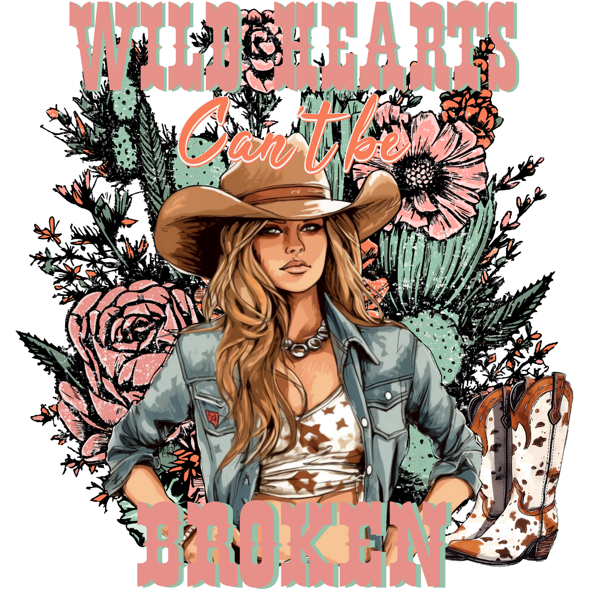 Wild Hearts Can't Be Broken Graphic Art Design