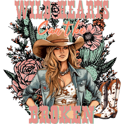 Wild Hearts Can't Be Broken Graphic Art Design