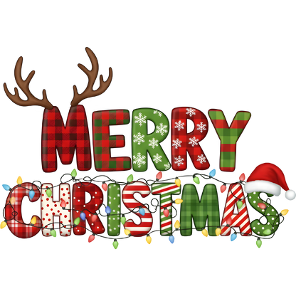 Merry Christmas Decor Colorful Festive Holiday Sign