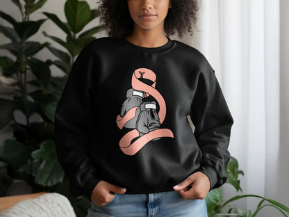 Cozy Hoodie with Trendy Artistic Shoe Graphic Design