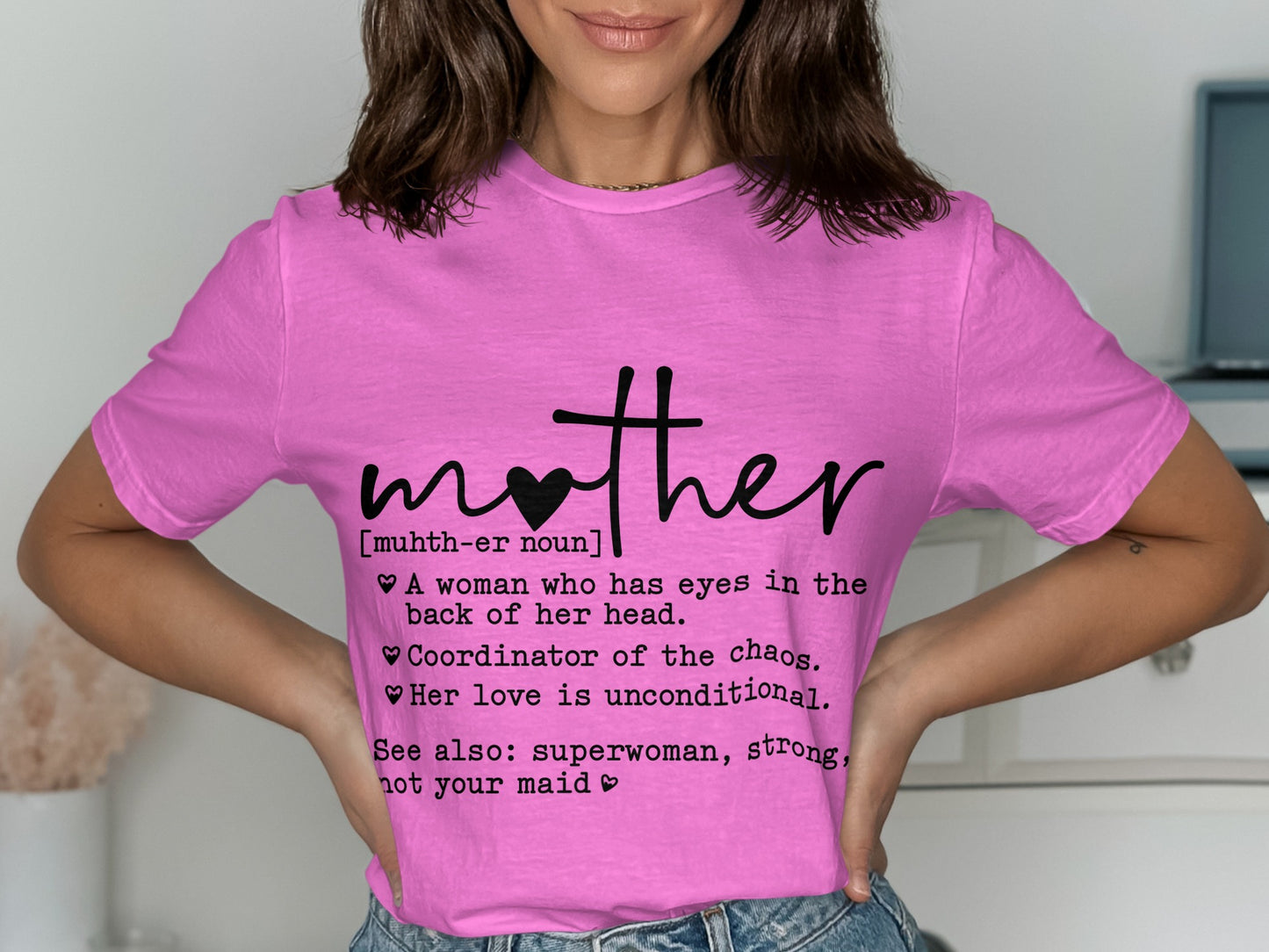 Pink Definition of Mother Graphic T-shirt Product