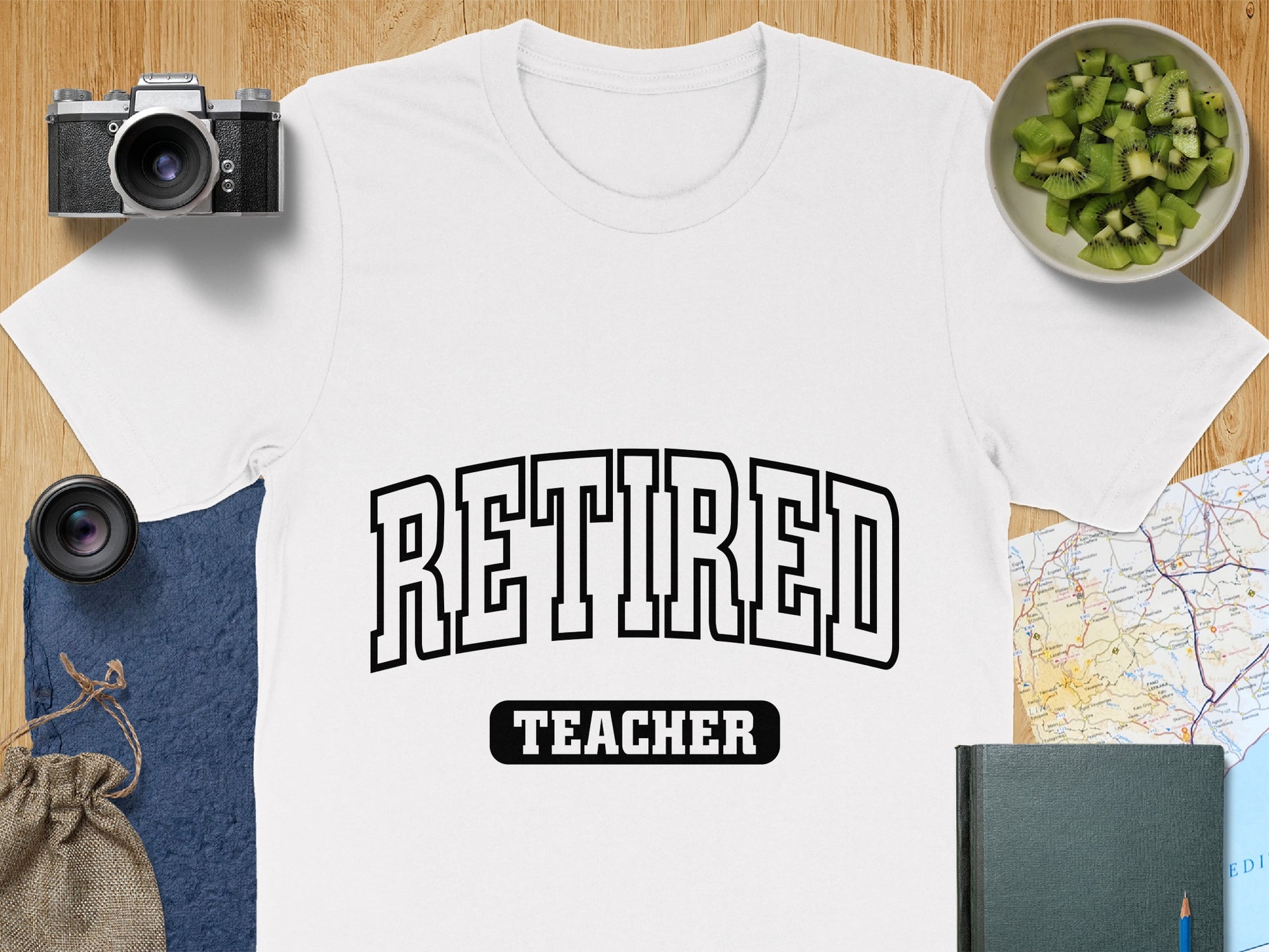 Retired Teacher Statement Shirt for Relaxed Days