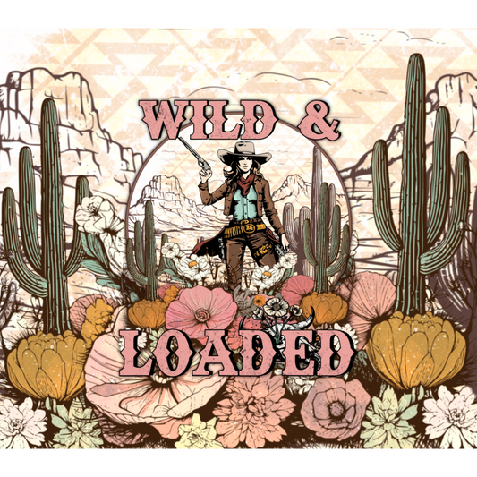 Wild and Loaded Western Landscape Art Decor