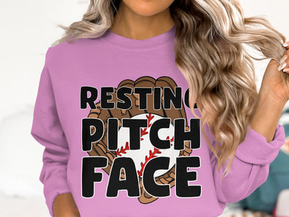 Resting Pitch Face Sweatshirt for Casual Wear