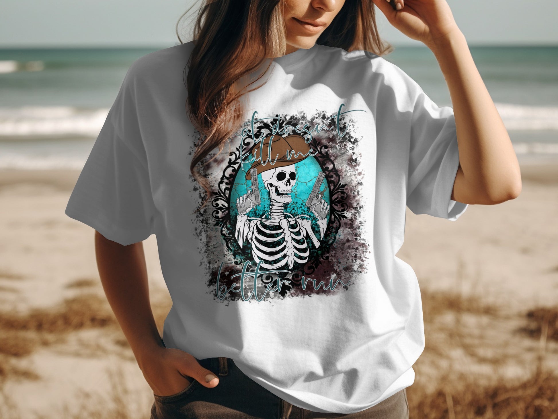 Till I'm A Better Mile Skull Graphic Tee