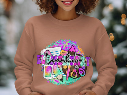 Colorful Elementary Teacher Sweatshirt Product