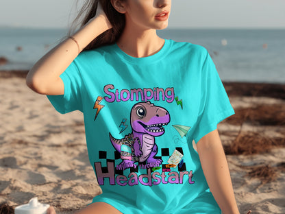 Stomping My Way Through Headstart Dinosaur T-shirt