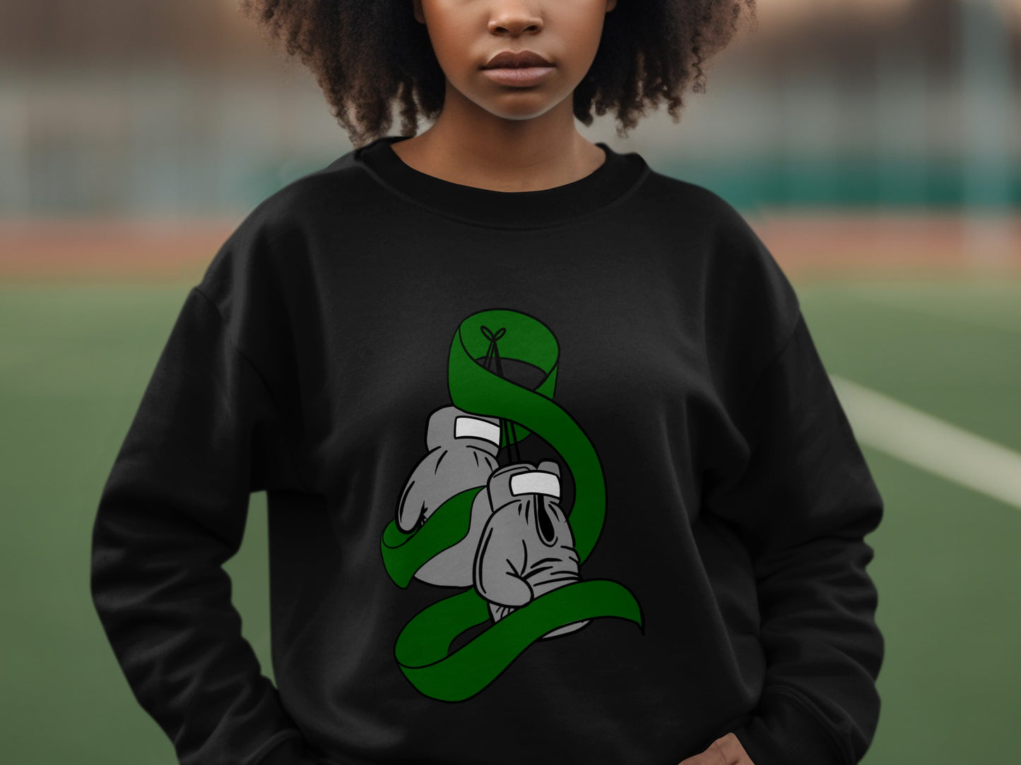 Boxing Gloves Embrace Graphic SweatshirtProduct