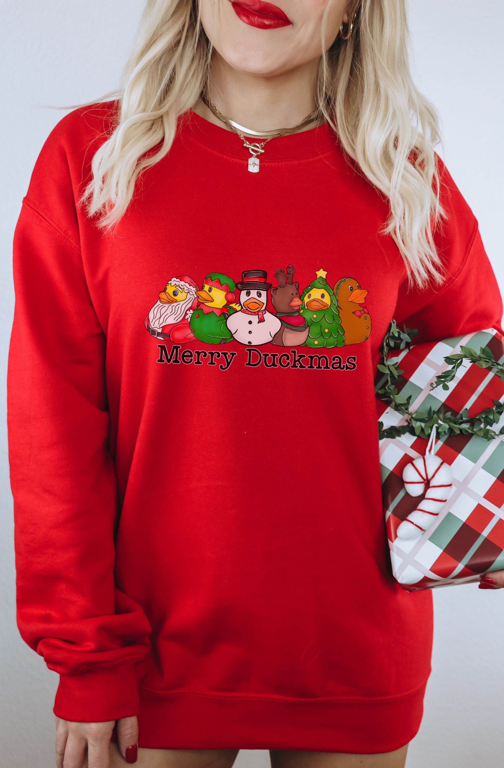 Merry Duckmas Christmas Themed Sweatshirt product