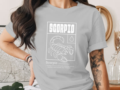 Scorpio Intuition Noun Graphic T-Shirt for Astrology