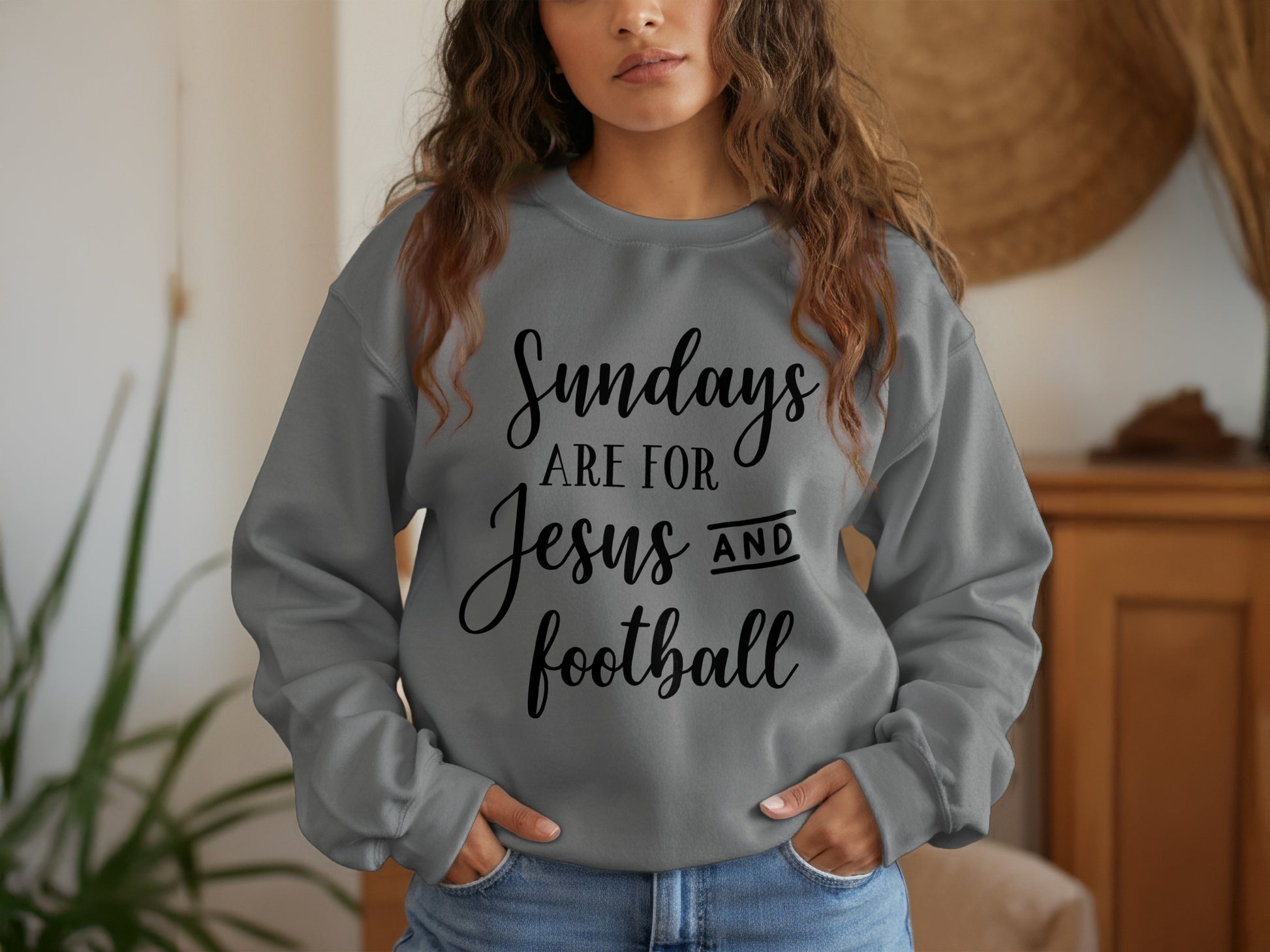 Sundays Are For Jesus And Football sweatshirt product
