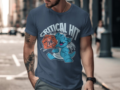 Critical Hit Dice Fantasy Graphic T-shirt product