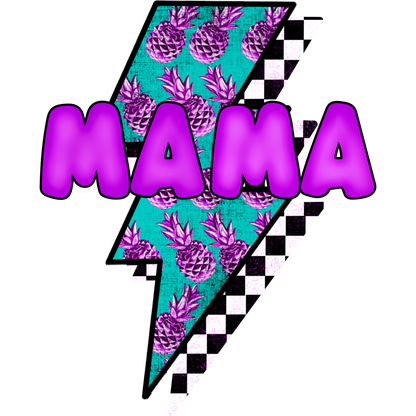 MAMA Graphic Bolt Pineapple Printed Apparel Product