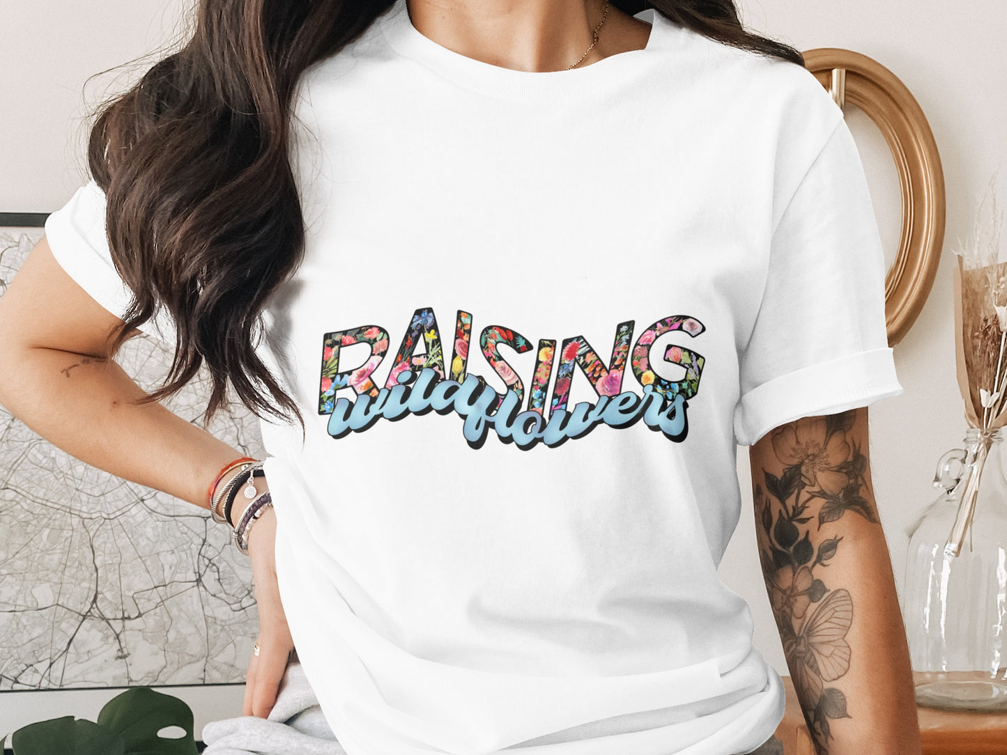 Raising Wildflowers Graphic Ladies T-Shirt