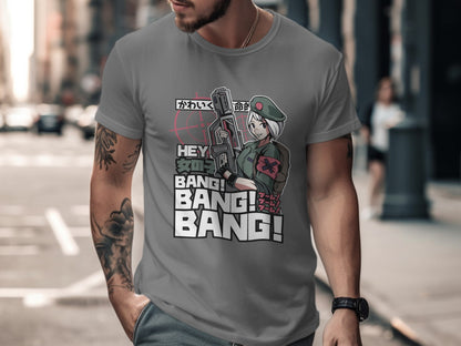 Hey YOU BANG BANG BANG Anime Graphic T-shirt
