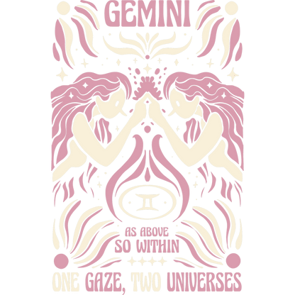Gemini As Above So Within One Gaze Two Universes product