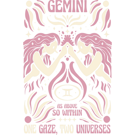 Gemini As Above So Within One Gaze Two Universes product