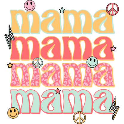 Colorful Playful Mama Design for Stylish Product