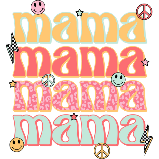 Colorful Playful Mama Design for Stylish Product