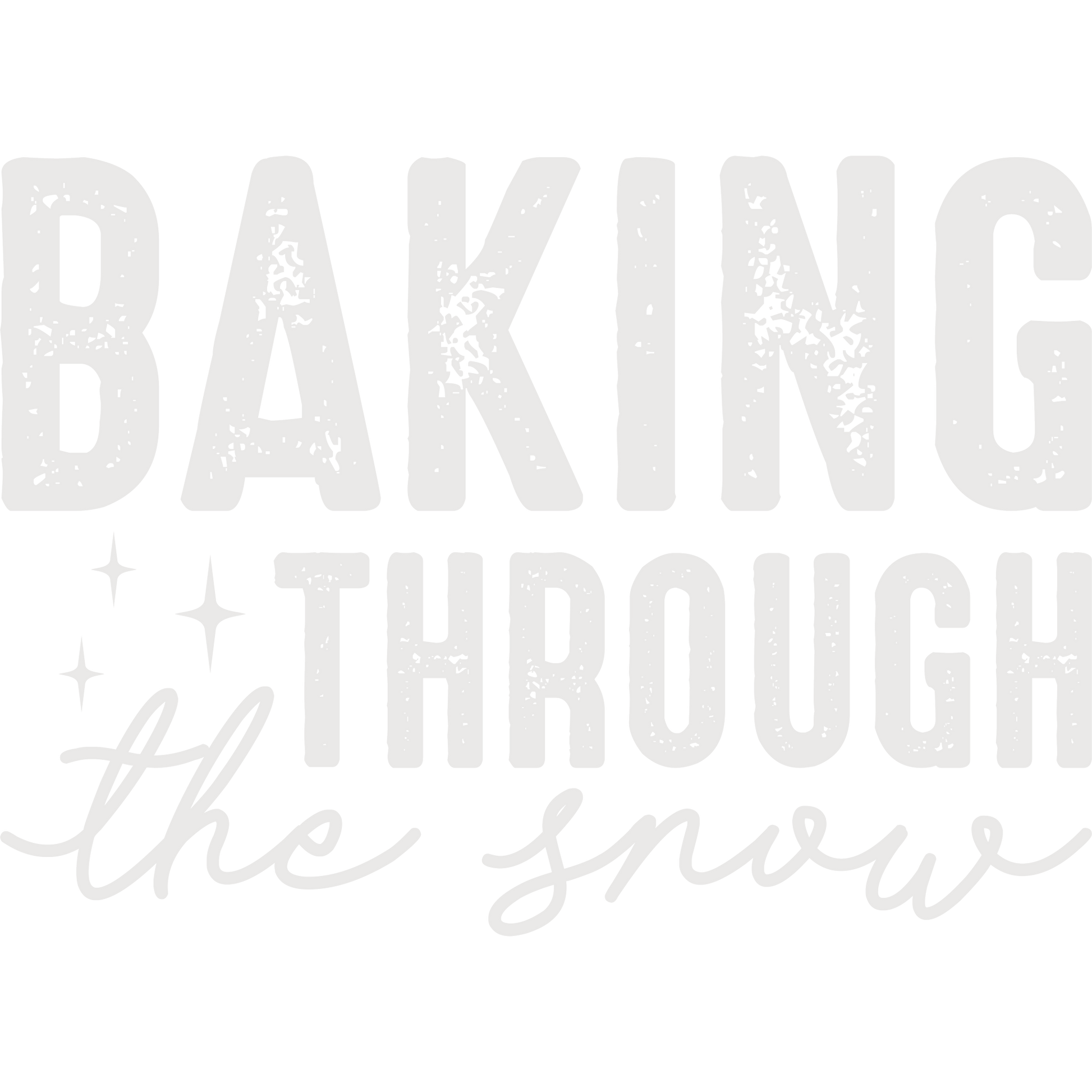 Baking Through the Snow festive themed decor product