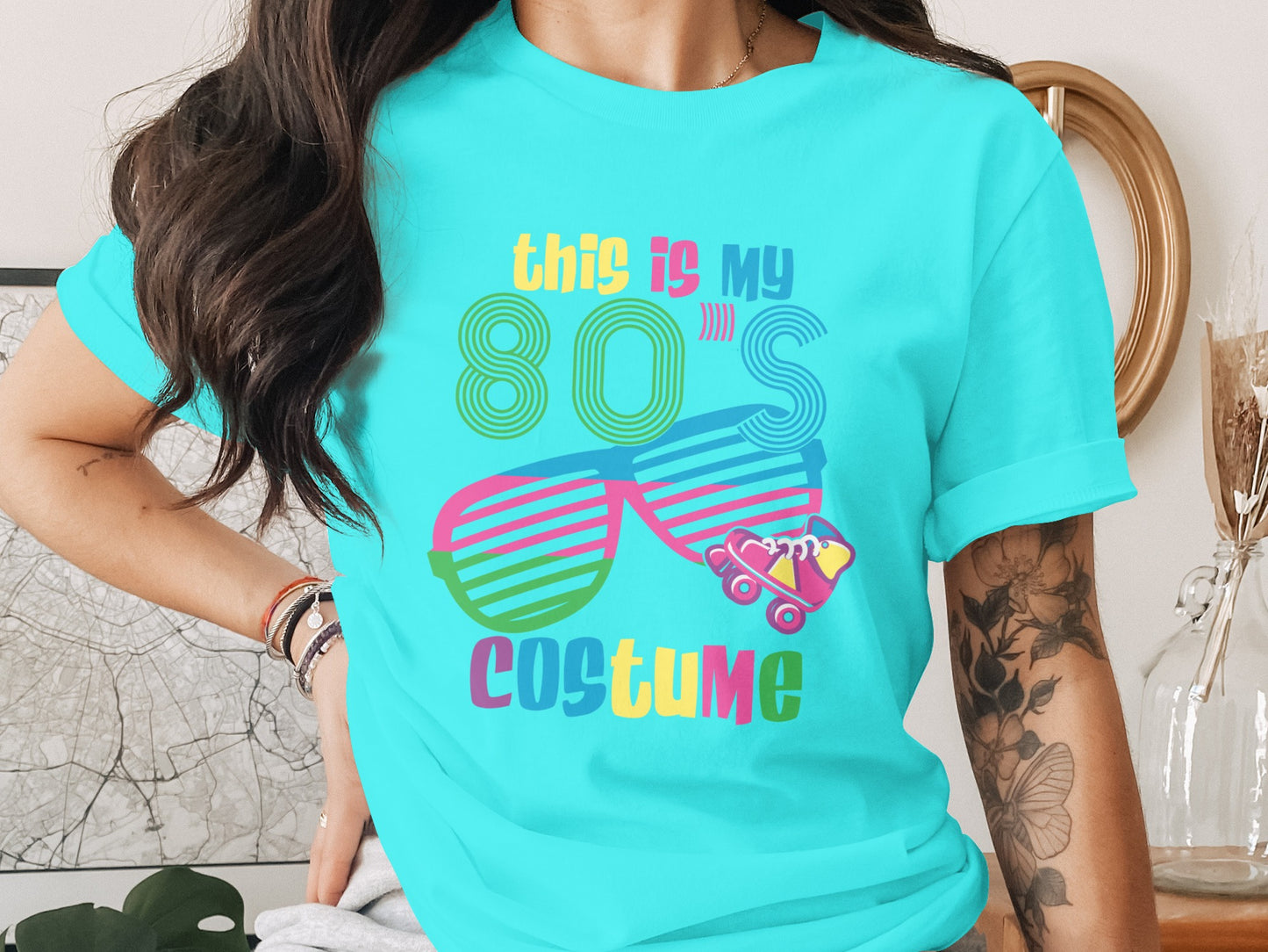 Colorful This Is My 80's Costume T-Shirt for Retro Fans