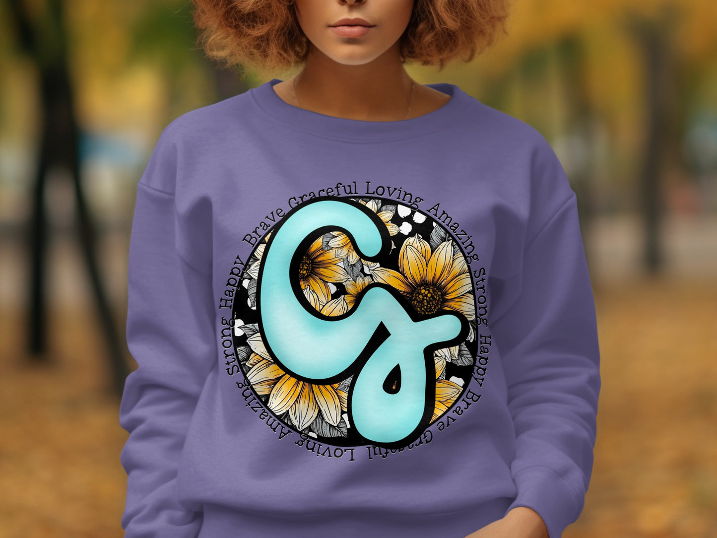 Cute and Vibrant Motivational Sunflower Sweatshirt
