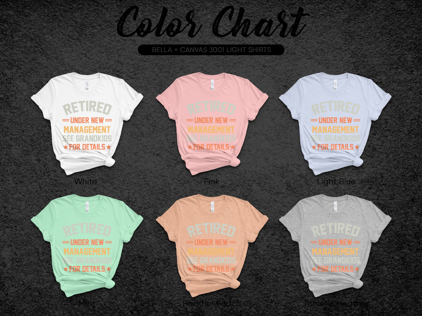 Retired Under New Management See Grandkids For Details Shirt