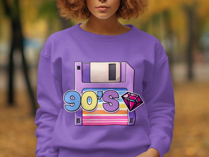 Nostalgic 90's Graphic Sweatshirt Retro Vibes