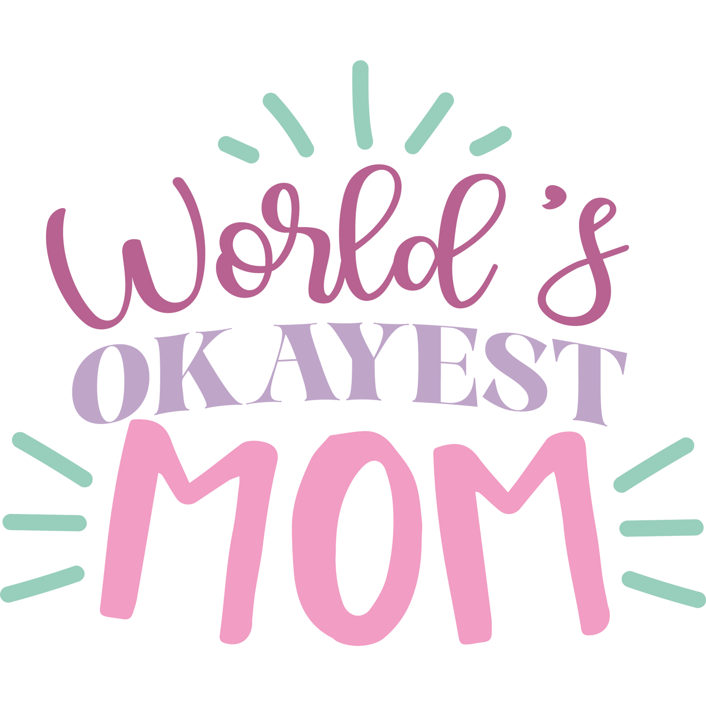 Worlds Okayest Mom T-Shirt, Funny Mom Shirt, Mother's Day Gift, Sarcastic Mom Tee, Cute Mom T Shirt, Mom Life, Gift for Mom, Mom Birthday