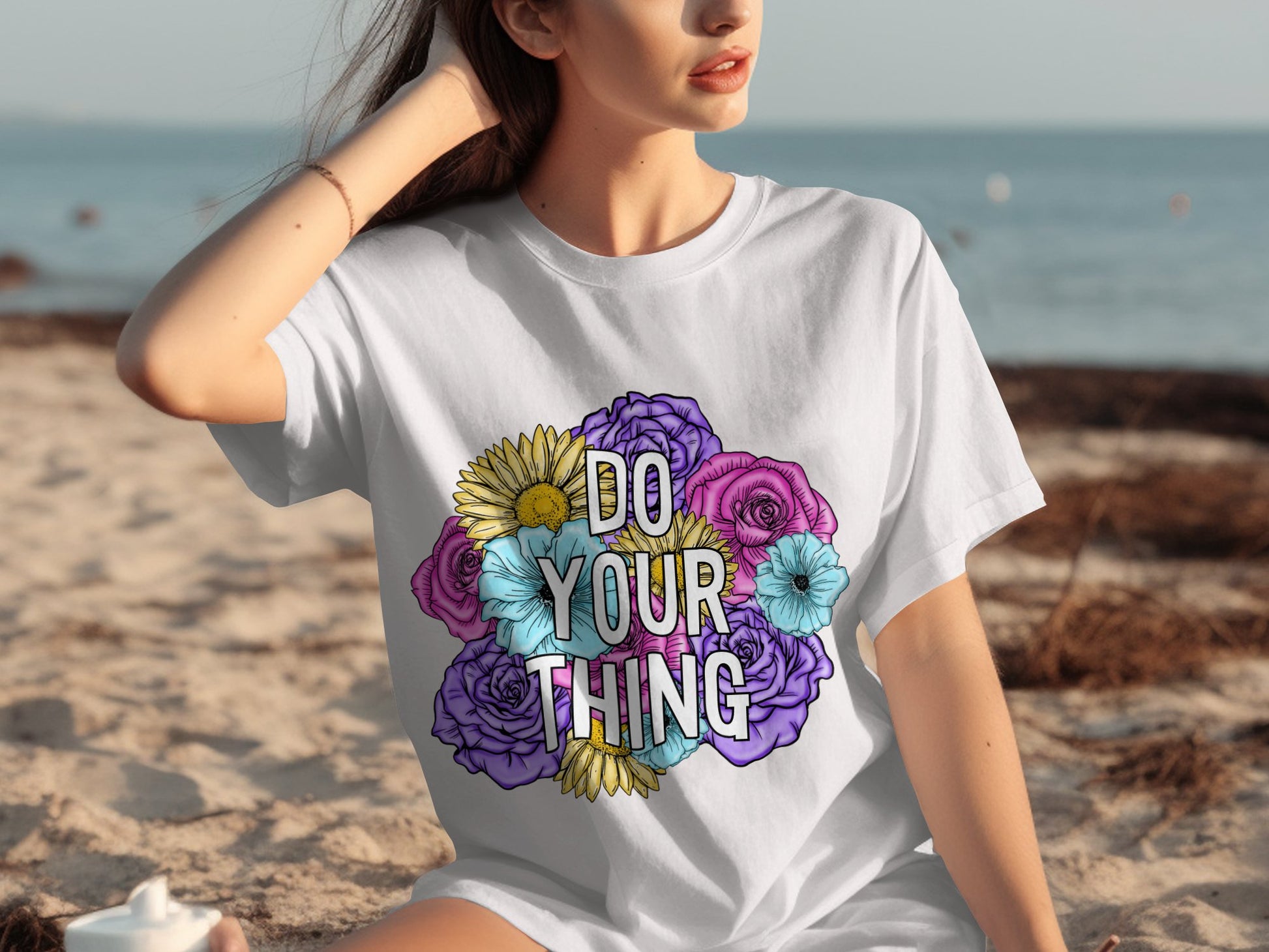Do Your Thing Floral Design Shirt