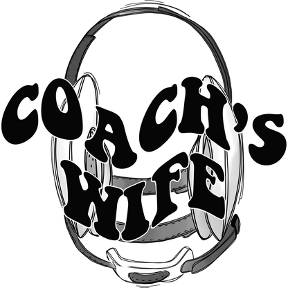 Coach's Wife Retro Headset Graphic Poster