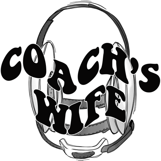 Coach's Wife Retro Headset Graphic Poster