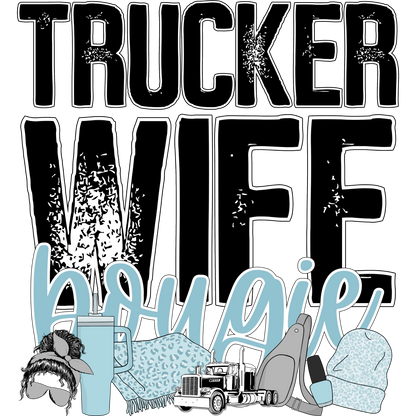 Trucker Wife Bougie Design Shirt for Stylish Women