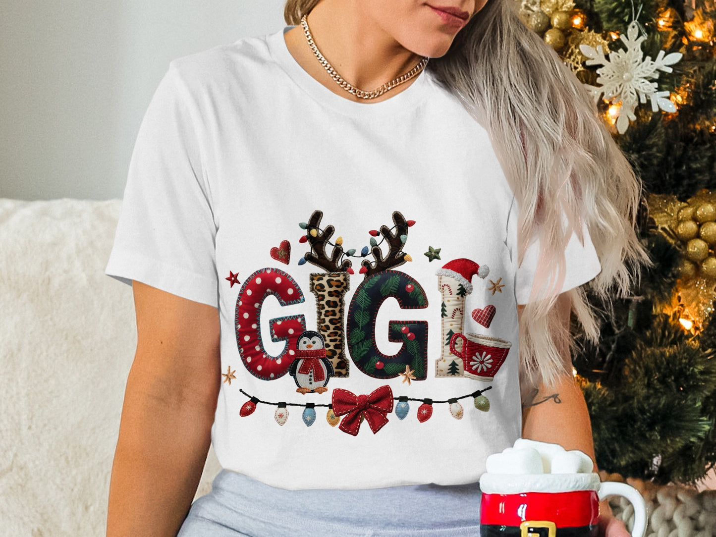 Festive Gigi Christmas T-shirt Perfect for Holiday