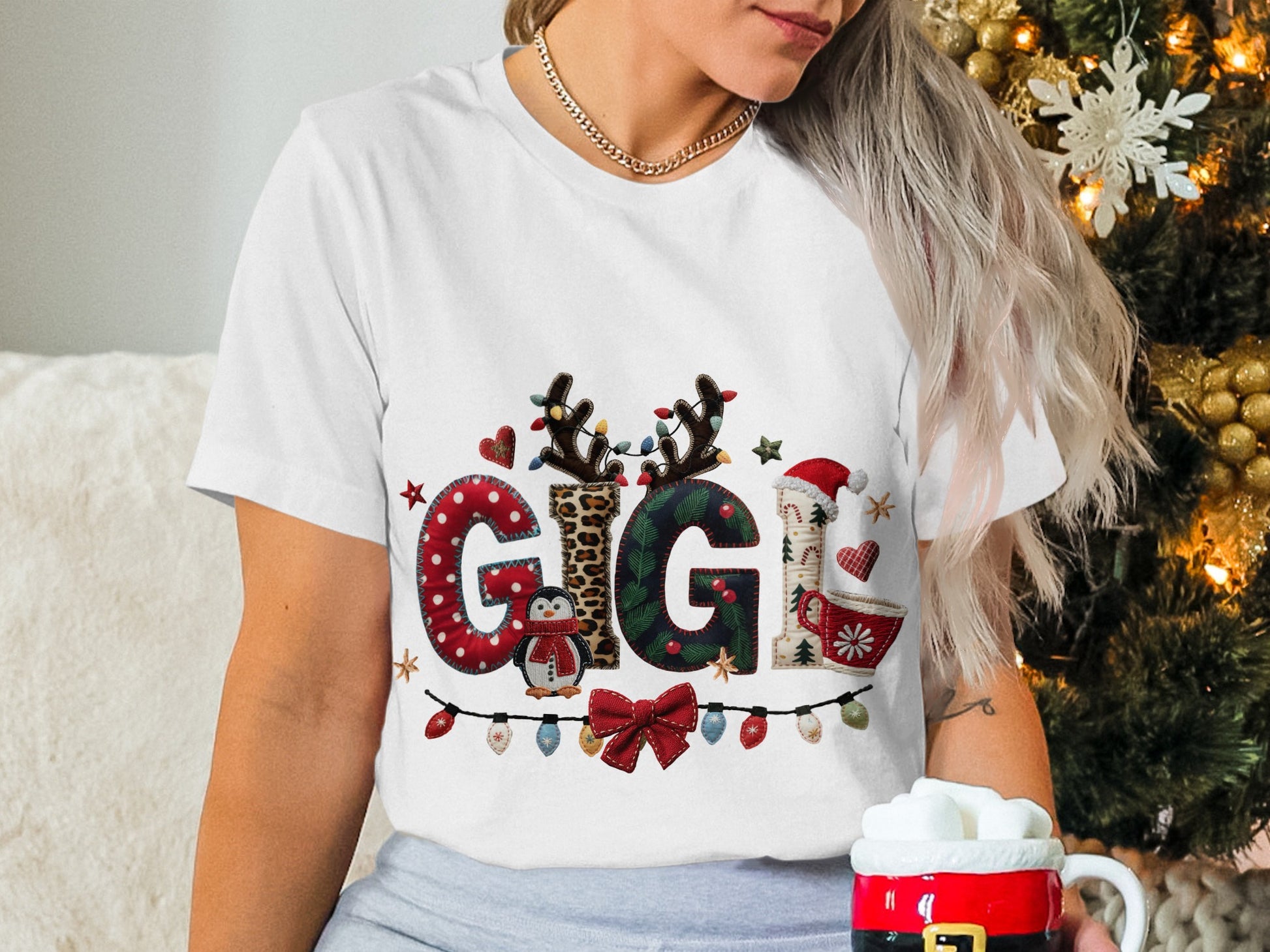 Festive Gigi Christmas T-shirt Perfect for Holiday