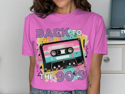 Back To The 90's Retro Cassette Tape Graphic Tee